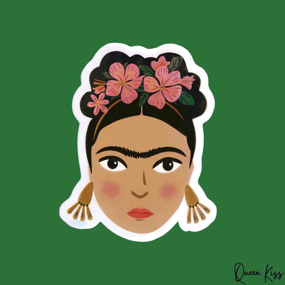 Cute Frida Kahlo Sticker, Waterproof Glossy Sticker, Vinyl Sticker, Laptop Phone Notebook Mug Sticker -- Nothing is absolute